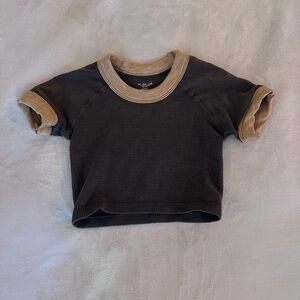 Urban Outfitters Black and Tan Shirt